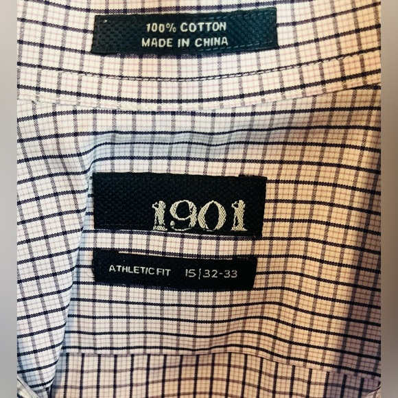 Men’s Nordstrom 1901 Athletic Fit Button Down Dress Shirt Size: 15 - Picture 5 of 5